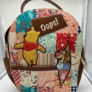 Disney Danielle Nicole Winnie the Pooh, Patchwork Mini Backpack